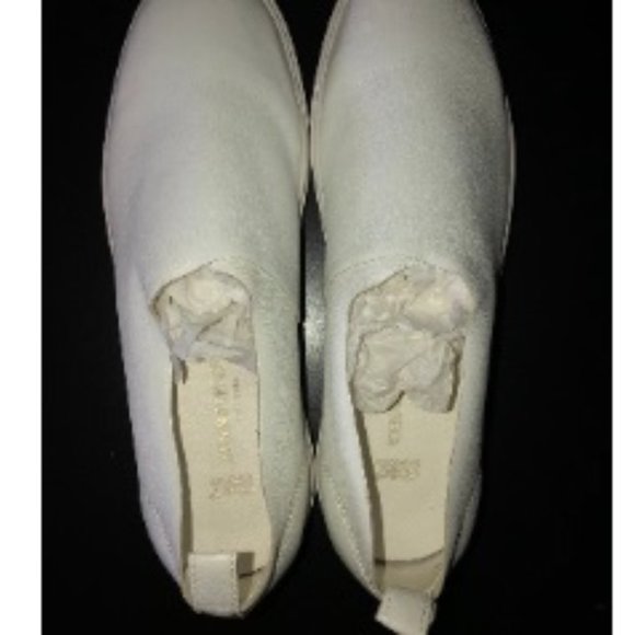 Kenneth Cole Abeo Martina White Leather Sock Sneakers Slip-on Shoes 10 N/Narrow - Picture 8 of 14